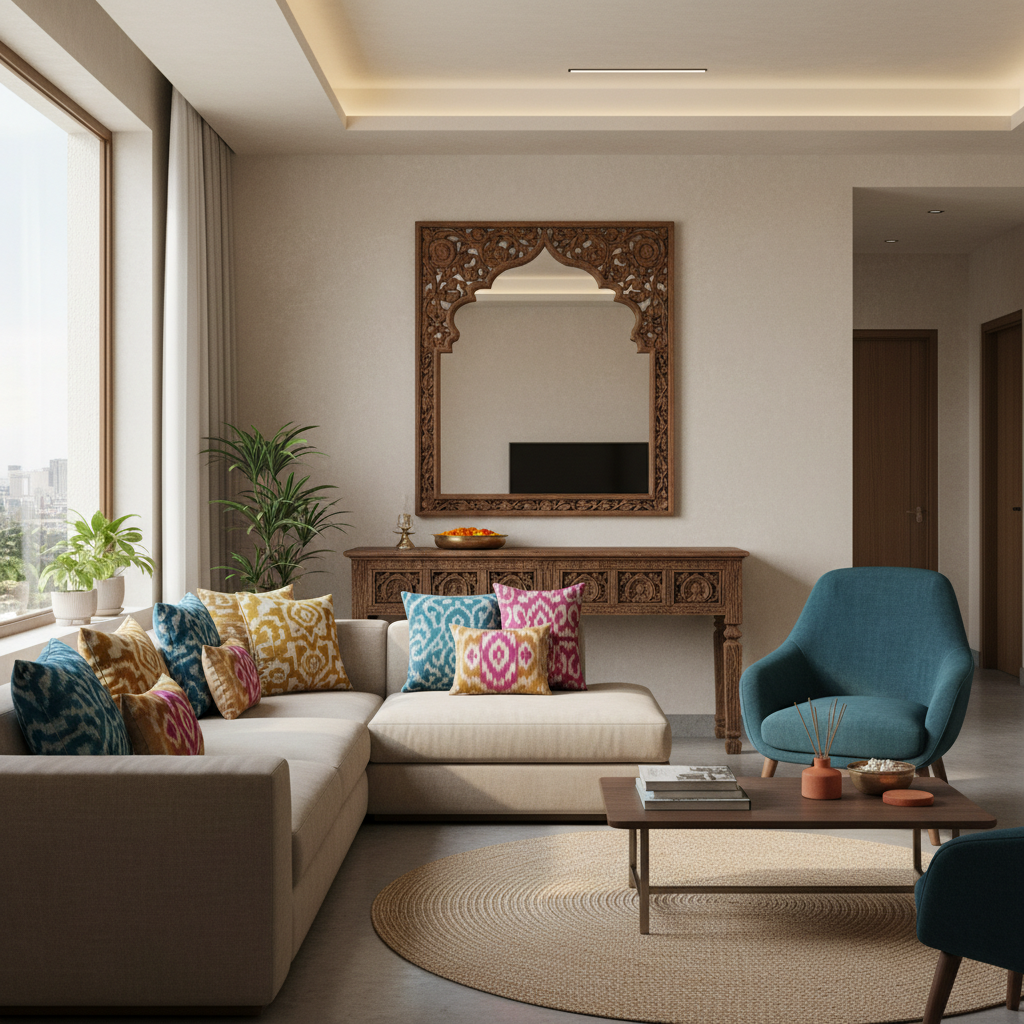 Crafting Your Cultural Canvas: Indian Living Room Designs for Delhi NCR Homes